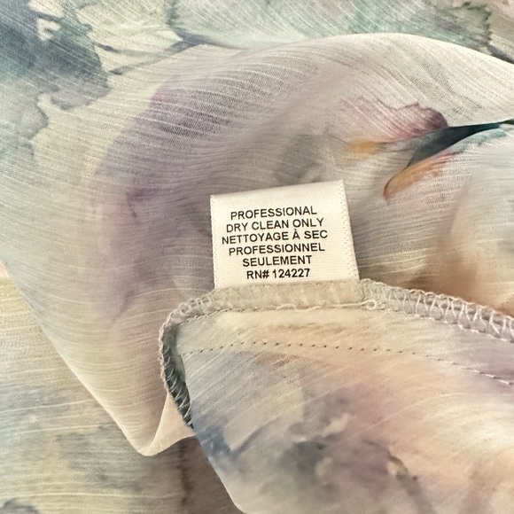 MISA LOS ANGELES Ella Mini Dress Chiffon Watercolor Print Pockets Size Small NWT - Picture 12 of 12